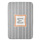 Tapis de bain de rectangle avec le monogramme dans (devant Vertical)