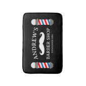 Tapis de bain de salon de coiffure rétro avec logo (Devant (Vertical))