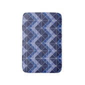 Tapis de bain de Tangram d'indigo (Devant (Vertical))