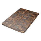 Tapis de bain de texture bois (Angle)