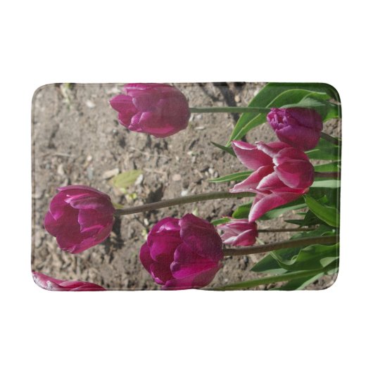 Tapis de bain de Tulipes violettes (Devant)