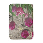 Tapis de bain de Tulipes violettes (Devant (Vertical))