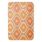 Tapis De Bain Début atomique du milieu du siècle sur Orange Ogee (devant Vertical)