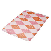 Tapis De Bain Début du milieu du siècle sur les diamants roses o (Angle)