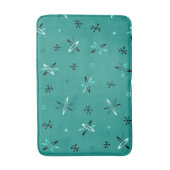 Tapis De Bain Débuts de l'ère atomique Turquoises (Devant (Vertical))