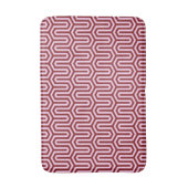 Tapis De Bain Déco motif égyptien - bordeaux et rose (Devant (Vertical))