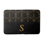 Tapis De Bain Déco Or Et Noir (Devant)
