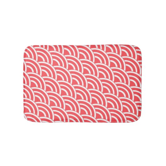 Tapis De Bain Deco rouge et blanc de tomate (Devant)