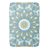 Tapis De Bain Décor blanc bleu vert bleu sans charme (devant Vertical)