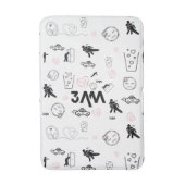 Tapis De Bain Décor branché Doodle Art Bath Mat 3AM (Devant (Vertical))