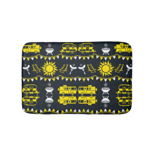 Tapis De Bain Décor camping Caravan