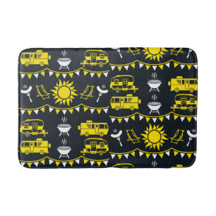 Tapis De Bain Décor camping Caravan