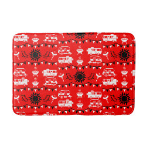 Tapis De Bain Décor camping Caravan