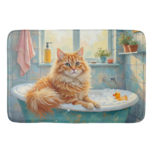 Tapis De Bain Décor de bain pour chat sibérien