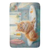 Tapis De Bain Décor de bain pour chat sibérien (devant Vertical)