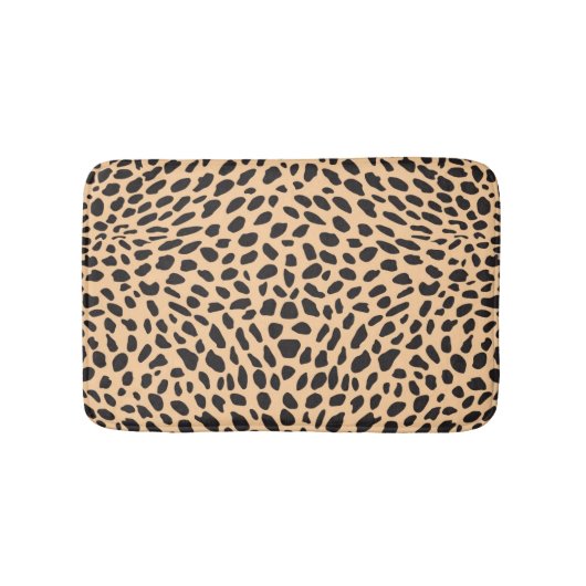 Tapis De Bain Décor de guépard de peau (Devant)