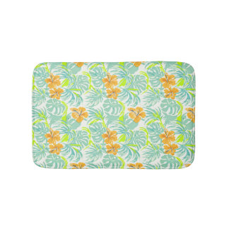 Tapis De Bain Décor de maison à motif de feuille de Monstera d'H