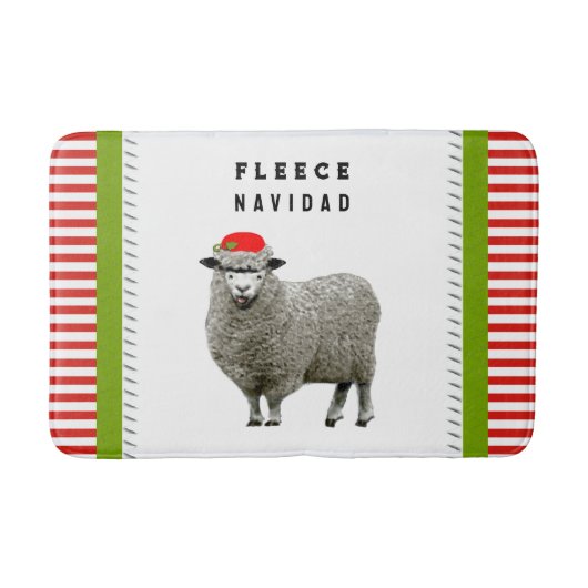 Tapis De Bain Décor de Noël drôle (Devant)