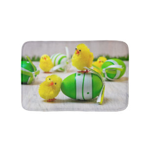 Tapis De Bain Décor de Pâques - OEufs de Pâques et poussins