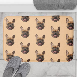 Tapis De Bain Décor de salle de bain chien à visage personnalisé