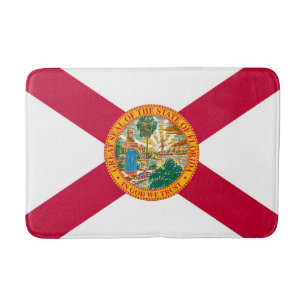 Tapis De Bain Décor design du drapeau de l'État de Floride