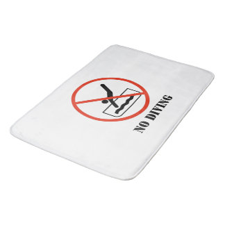 Tapis De Bain Décor maison amusant Blanc NON PLONGÉE