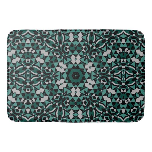 Tapis De Bain Décor noir vert gris sans parfum (Devant)