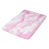 Tapis De Bain Décor rose Rose Joyeux Nuages (Angle)