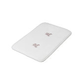 Tapis De Bain Décor rouge orangé (Angle)