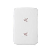 Tapis De Bain Décor rouge orangé (Devant (Vertical))