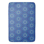 Tapis de bain décoratif bleu (devant Vertical)