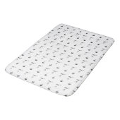 Tapis De Bain Décoratif, Gris foncé, Charbon (Angle)