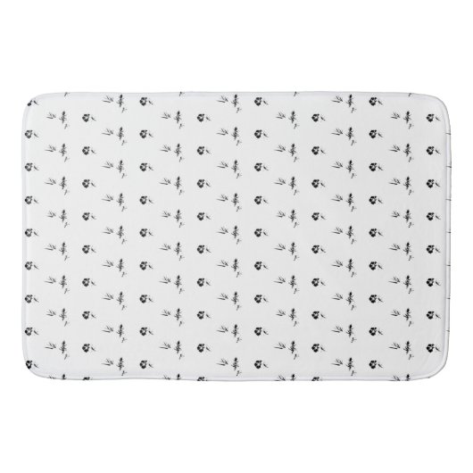 Tapis De Bain Décoratif, Gris foncé, Charbon (Devant)