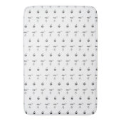 Tapis De Bain Décoratif, Gris foncé, Charbon (devant Vertical)