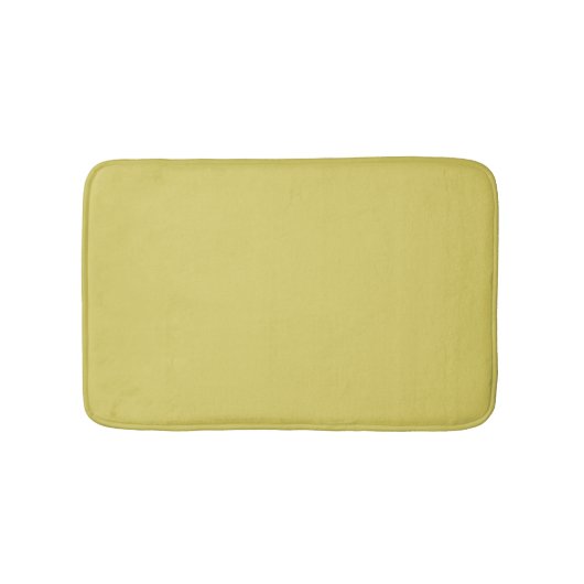 Tapis de Bain Décoratif Jaune Chaud Douceur (Devant)