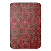 Tapis de bain décoratif rouge (devant Vertical)