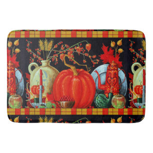 Tapis De Bain Décoration Citrouille Festive d'automne