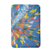 Tapis De Bain Décoration de drapeau triangulaire (Devant (Vertical))