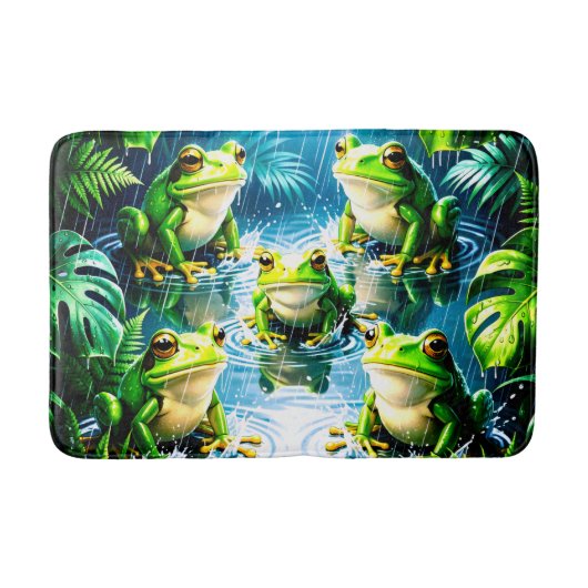 Tapis De Bain Décoration de maison Grenouilles (Devant)