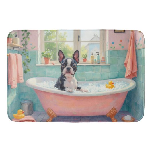 Tapis De Bain Décoration de salle de bain mignonne pour Terrier (Devant)