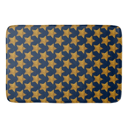 Tapis de bain décoration maison étoiles dorées ble (Devant)