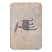 Tapis De Bain Deer Petroglyph Rinconada Canyon NM (devant Vertical)