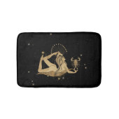 Tapis De Bain Déesse du Zodiaque | Astrologie Cosmologique Gold  (Devant)