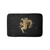 Tapis De Bain Déesse du Zodiaque | Astrologie Cosmologique Gold  (Devant)