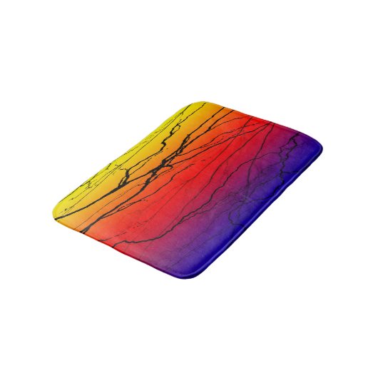 Tapis De Bain Dégradé Abstrait (Angle)