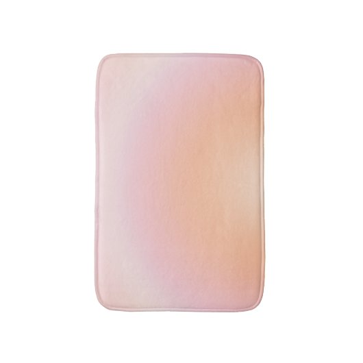 Tapis De Bain Dégradé Fuzz Peach (Devant (Vertical))