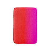 Tapis De Bain dégradé noir rose, écarlate, rouge, rose (Devant (Vertical))