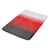 Tapis De Bain Dégradé noir, rouge et blanc (Angle)