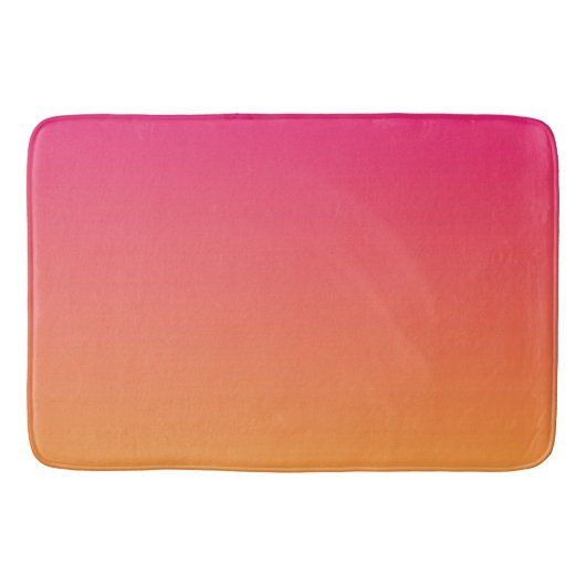 Tapis De Bain dégradé rose et orange (Devant)