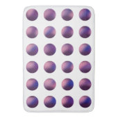 Tapis De Bain Dégradé Violet à Points Pattern | Moderne (devant Vertical)